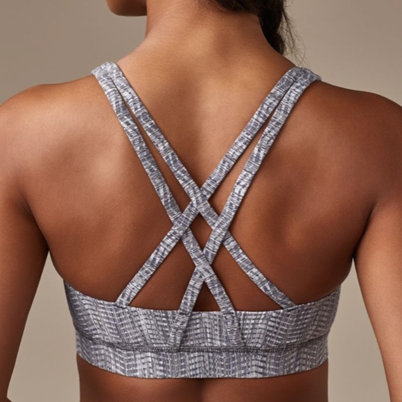 Lululemon Energy Bra Power Luxtreme Arrow Jacquard Battleship Silver Spo… - Picture 3 of 7